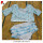 JannyBB design blue floral newborn baby swimsuit